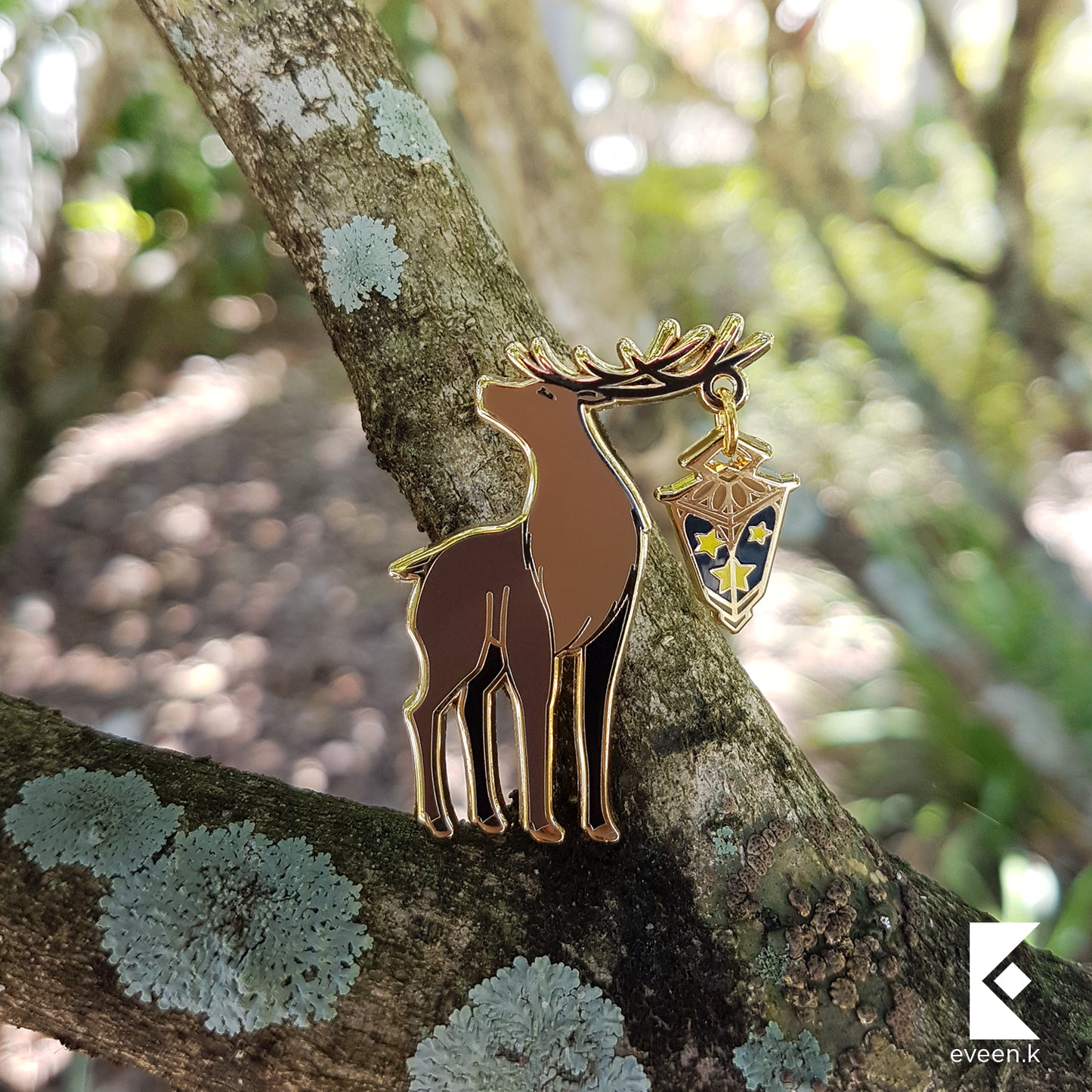 Deer Star Carrier Enamel Pin
