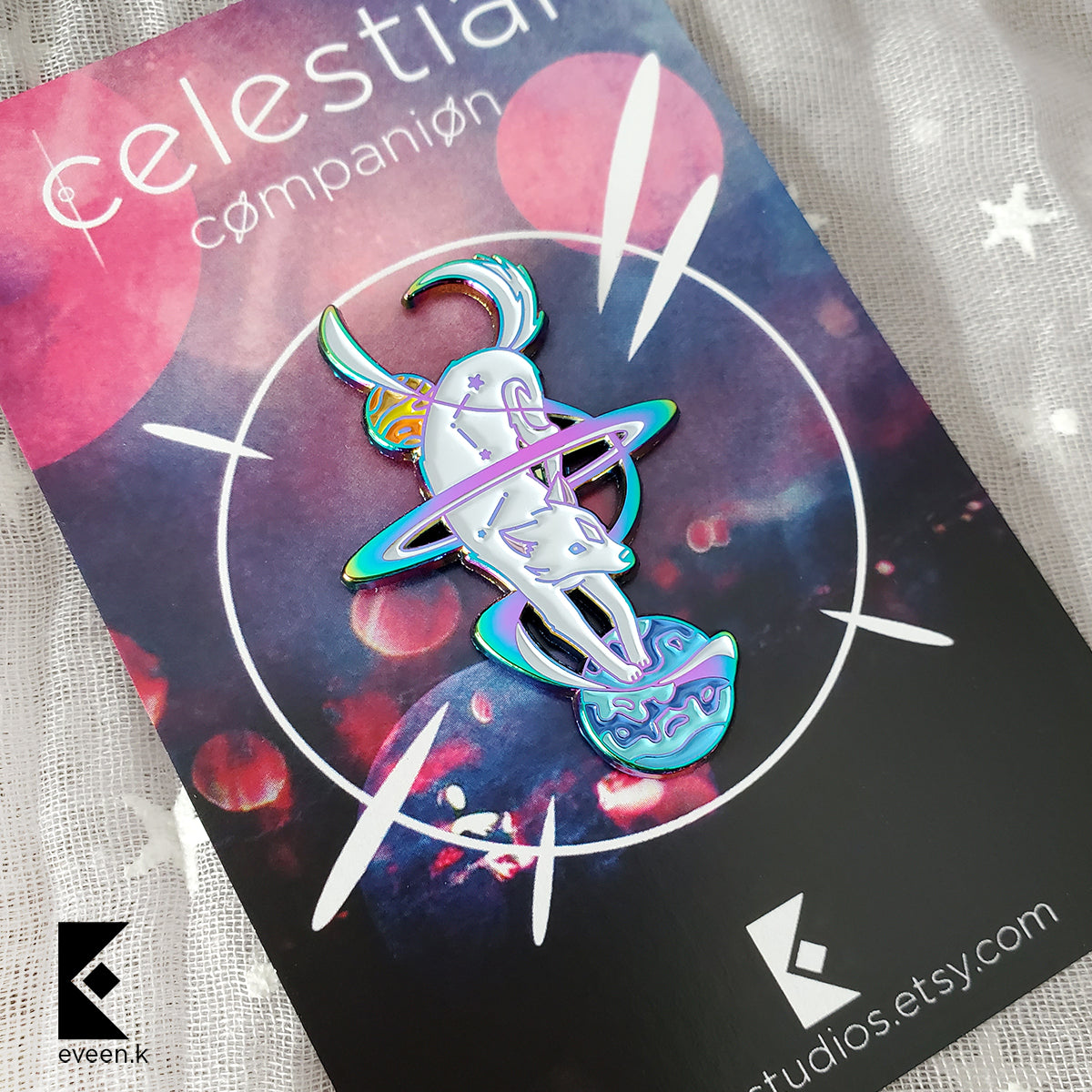Dog Celestial Companion Enamel Pin