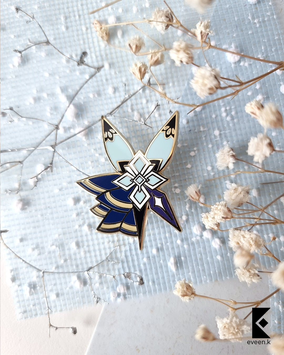 Eula Genshin Emblem Pin