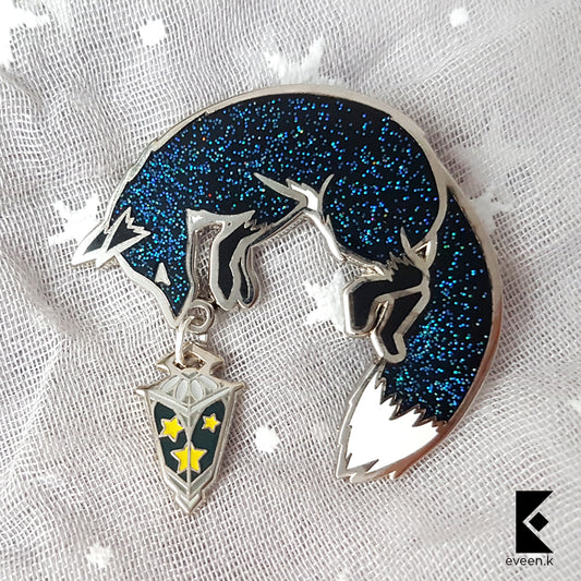 Galaxy Fox Star Carrier Enamel Pin