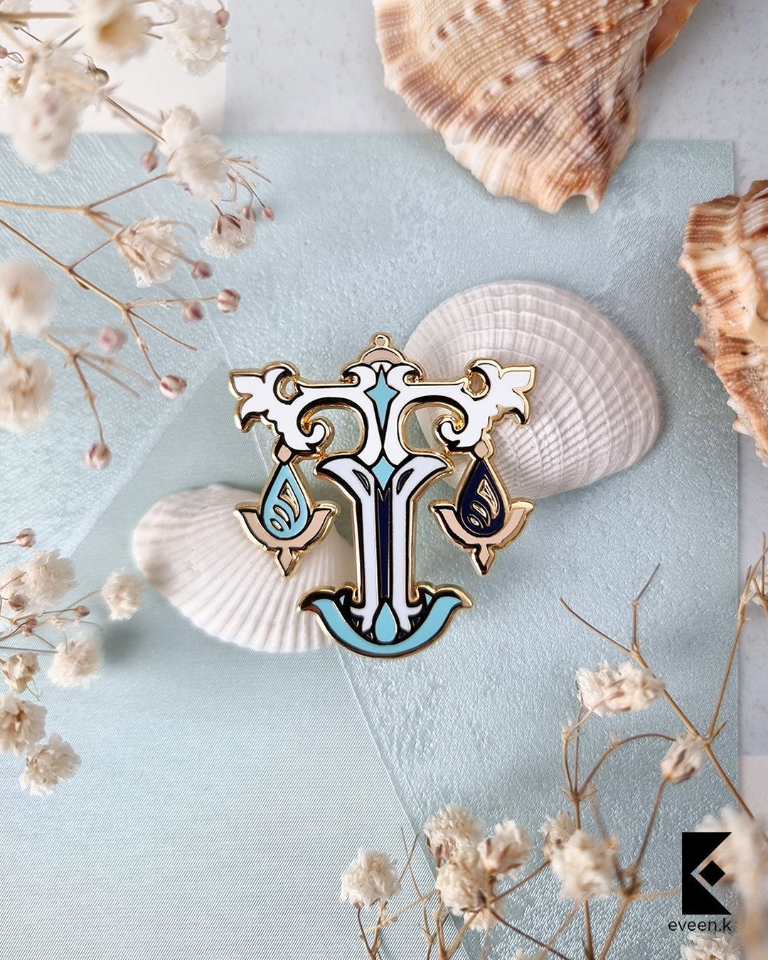 Furina Genshin Emblem Pin