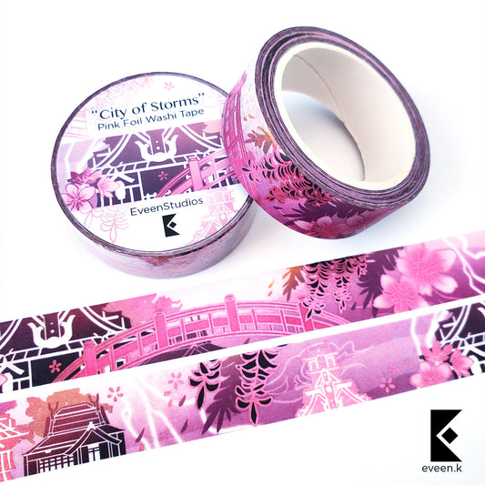 Inazuma, City of Storms Foil Washi Tape