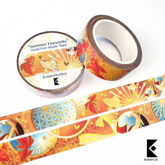 Yoimiya, Summer Fireworks Gold Foil Washi Tape