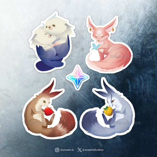 Genshin Animal Vinyl Stickers