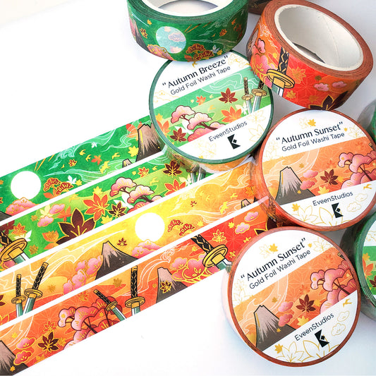Kazuha Kaedera, Autumn Gold Foil Washi Tape