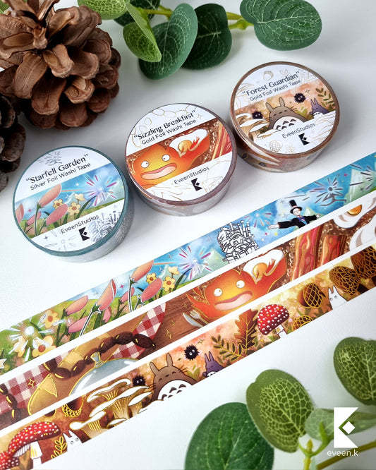 Anime Movies, Foil Washi Tape