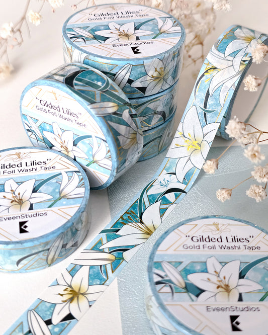 Gilded Lilies, Gold Foil Washi Tape
