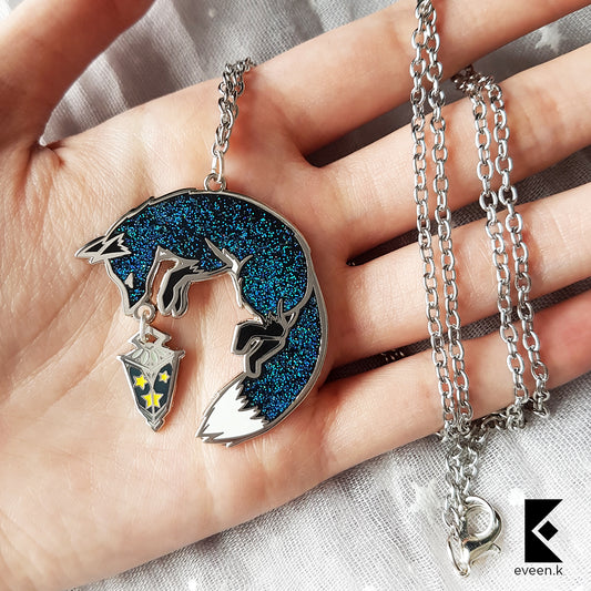 Galaxy Fox Star Carrier Necklace