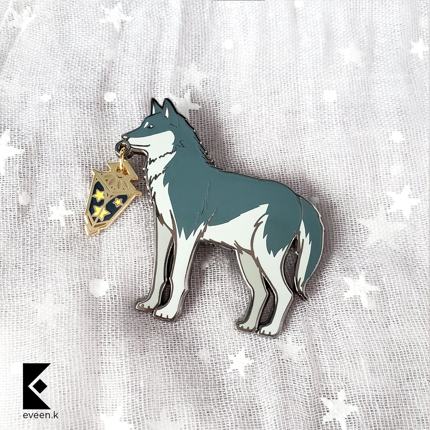 Wolf Star Carrier Enamel Pin
