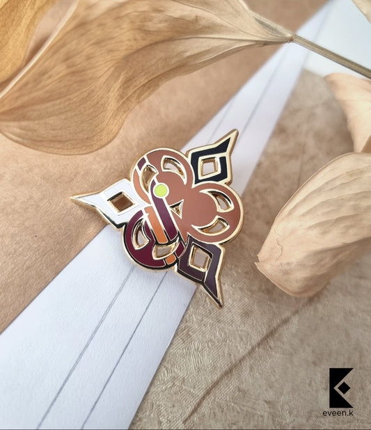 Heizou Genshin Emblem Pin