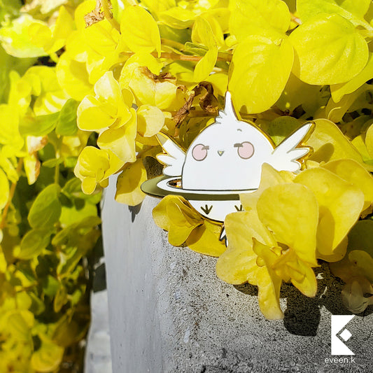 Bird Celestial Companion Enamel Pin
