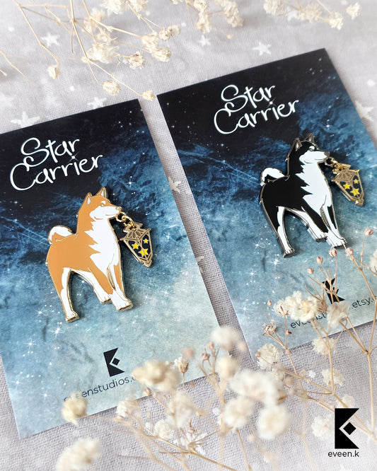 Husky Star Carrier Enamel Pin