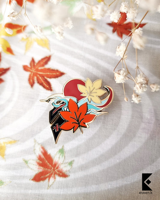 Kazuha Genshin Emblem Pin