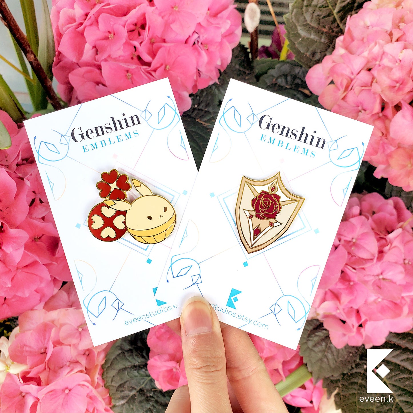 Noelle Genshin Emblem Pin