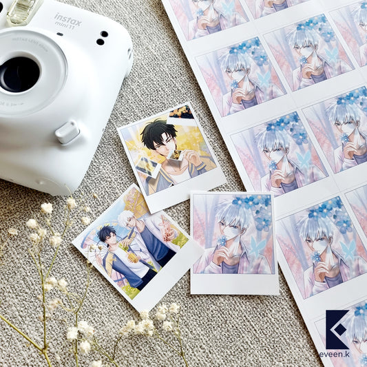 Link Click Polaroid Vinyl Stickers