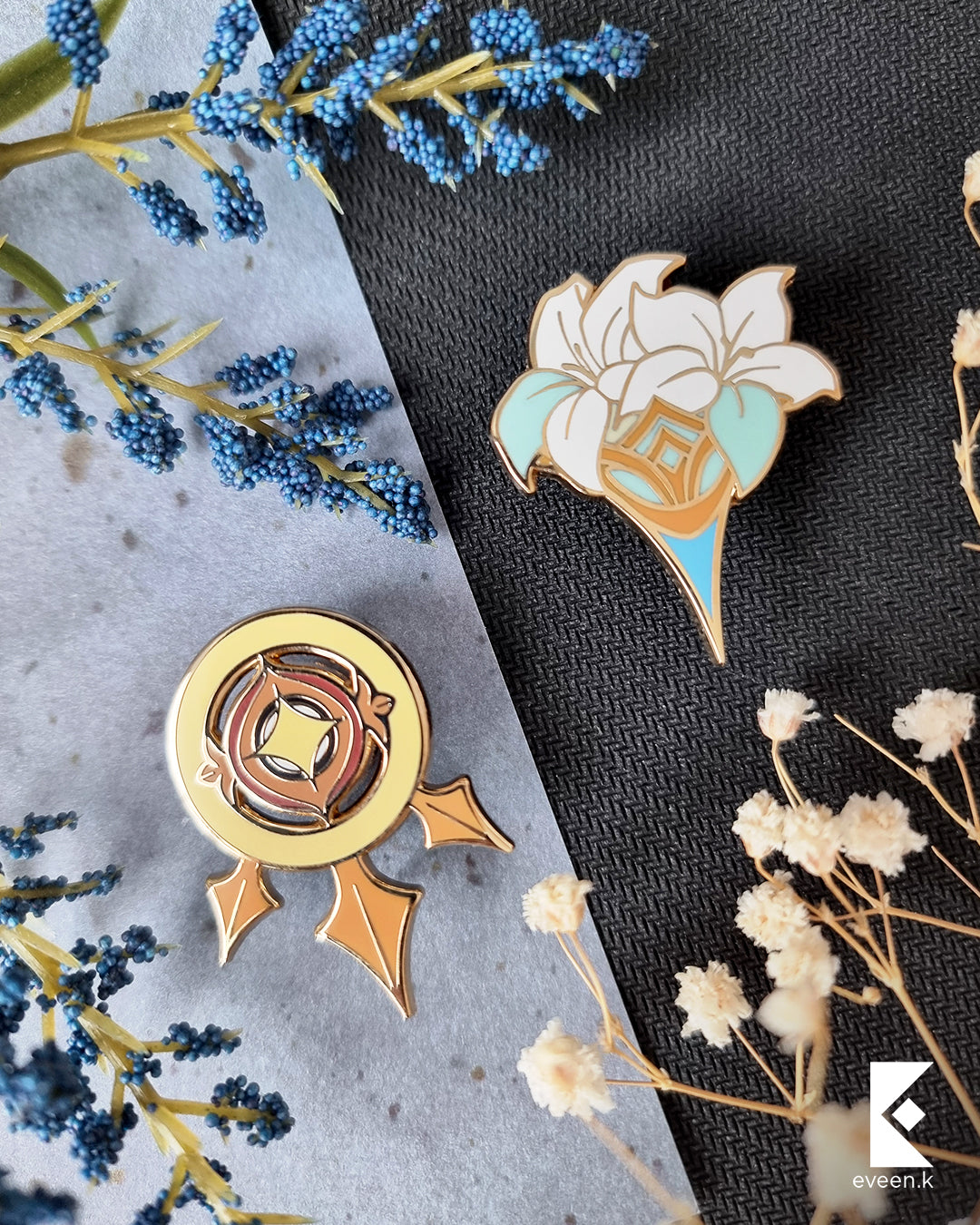 Lumine Genshin Emblem Pin
