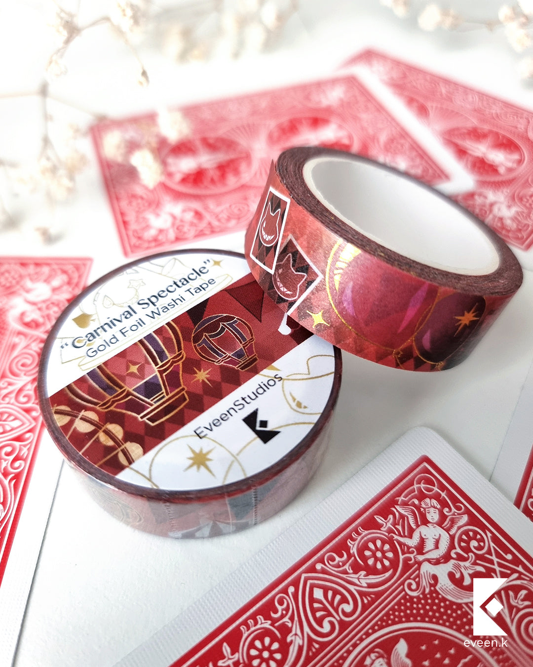 Lyney, Carnival Spectacle Gold Foil Washi Tape