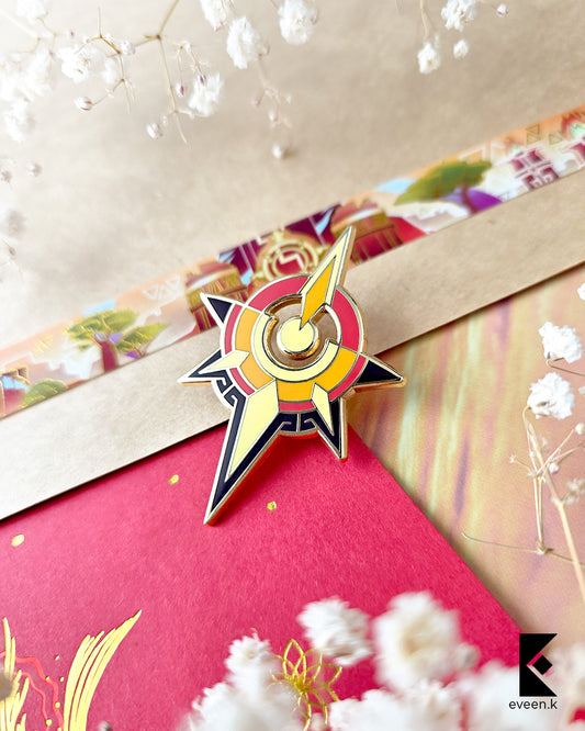 Mavuika Genshin Emblem Pin