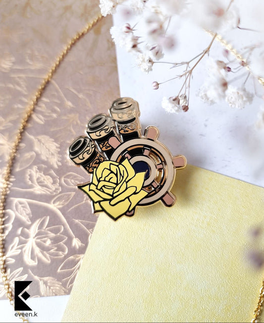 Navia Genshin Emblem Pin