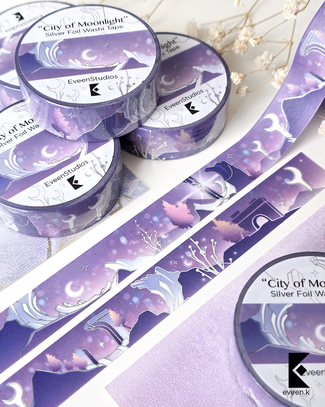Inazuma, City of Storms, Rose Foil Washi Tape