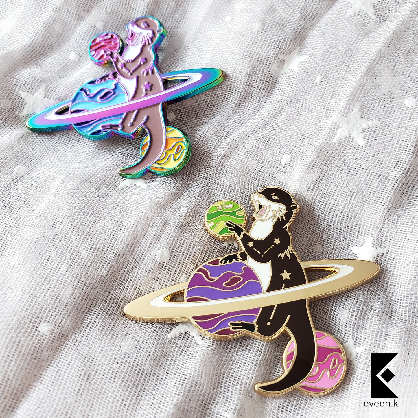 Otter Celestial Companion Enamel Pin