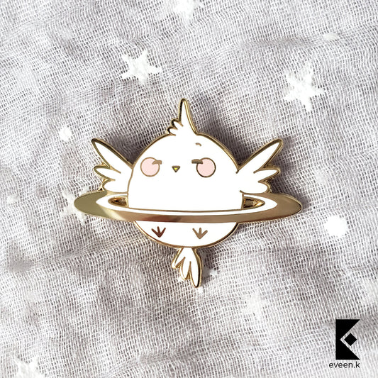 Bird Celestial Companion Enamel Pin