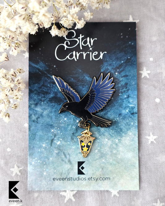 Raven Flying Star Carrier Enamel Pin