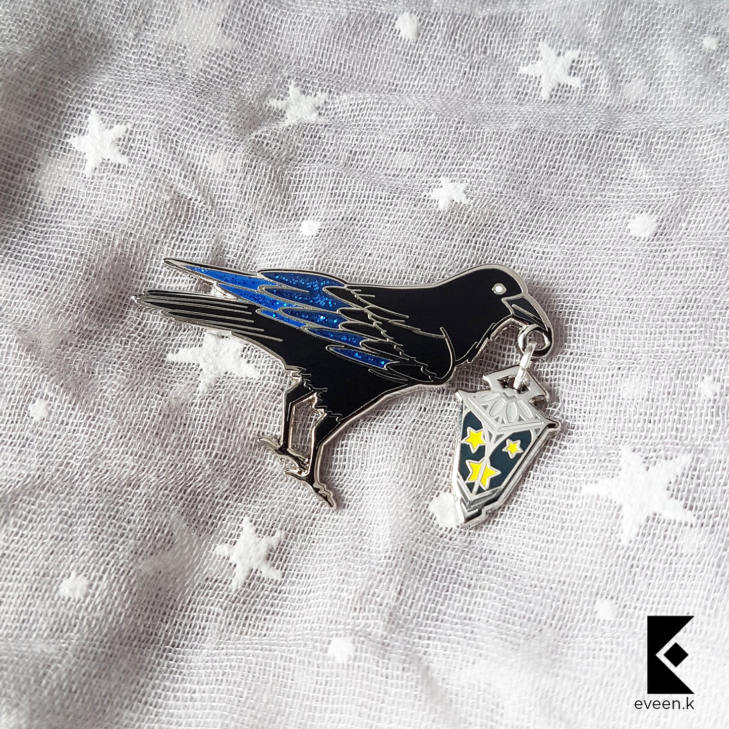 Raven Star Carrier Enamel Pin