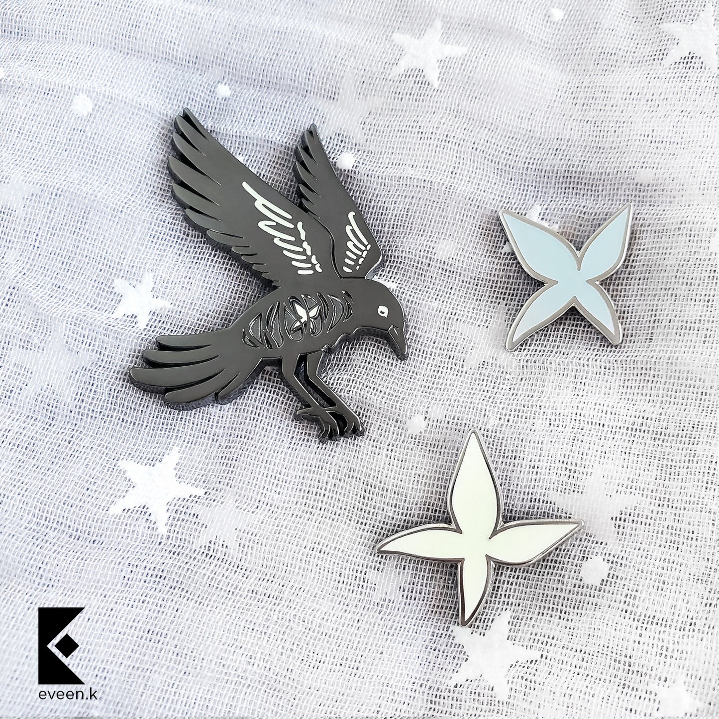 Raven Dream Eater Enamel Pin