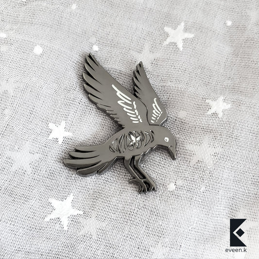 Raven Dream Eater Enamel Pin