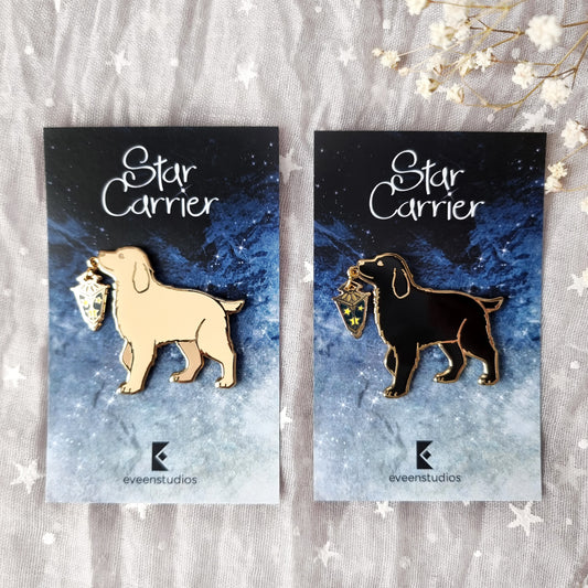 Labrador Retriever Star Carrier Enamel Pin