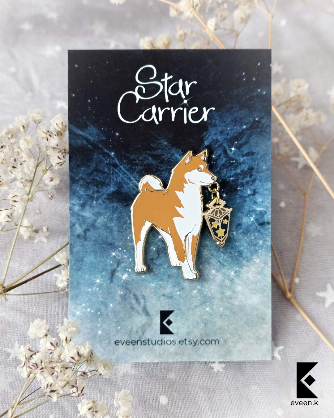 Husky Star Carrier Enamel Pin