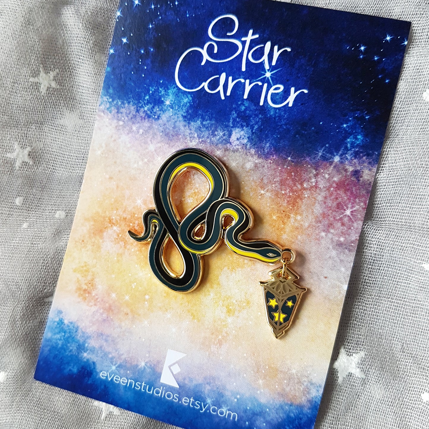 Snake Star Carrier Enamel Pin