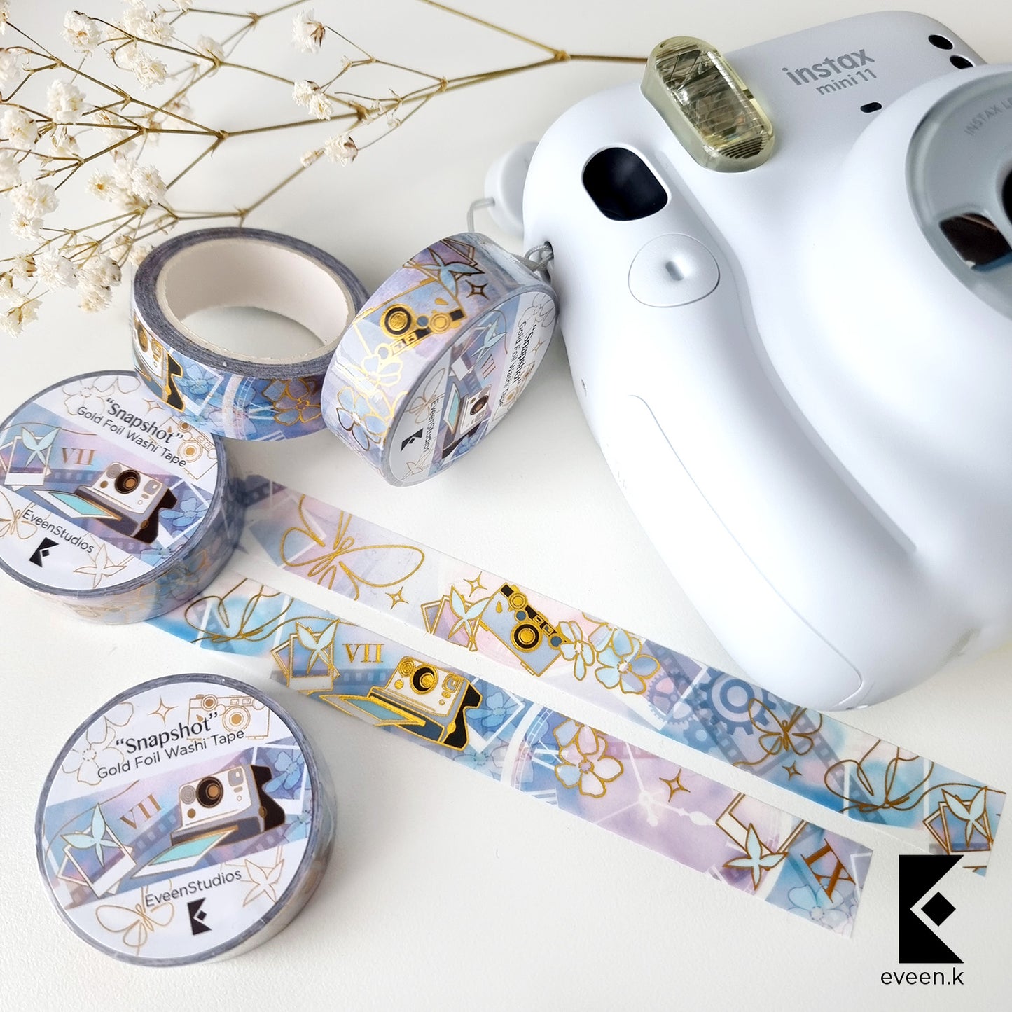 Link Click Snapshot, Gold Foil Washi Tape