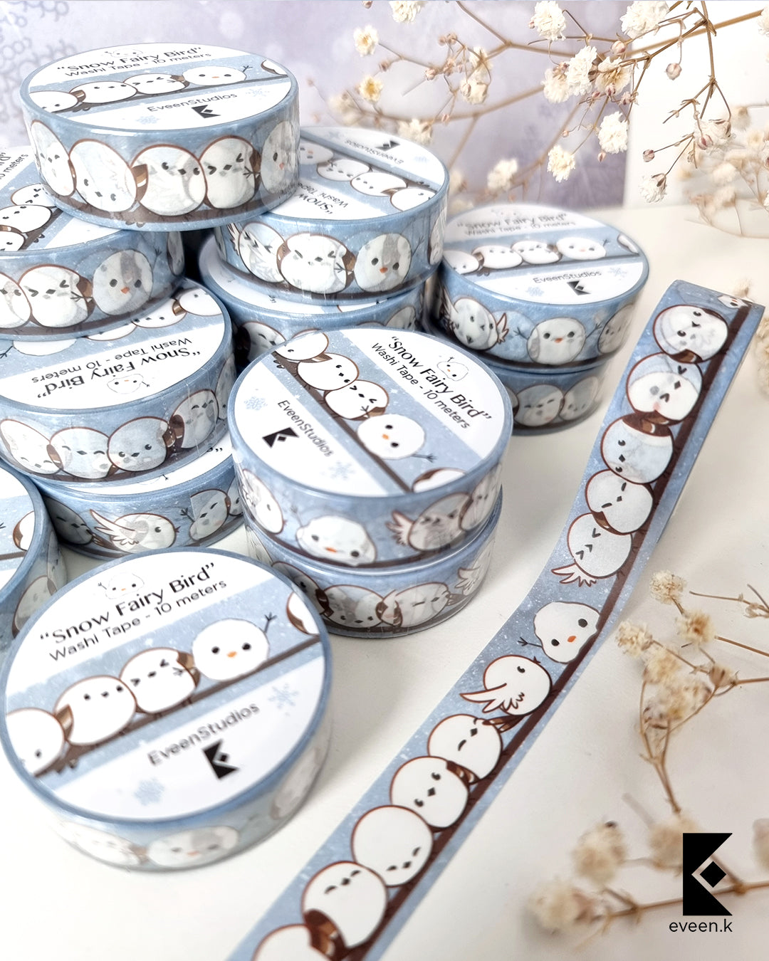 Snow Fairy & Strawberry Garden, Gold Foil Washi Tape