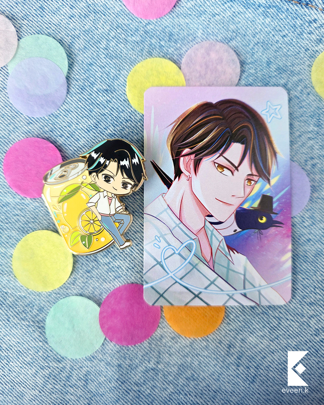 Soda Boys Enamel Pins and Photocards