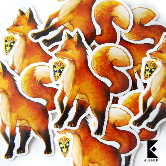 Fox Vinyl Sticker