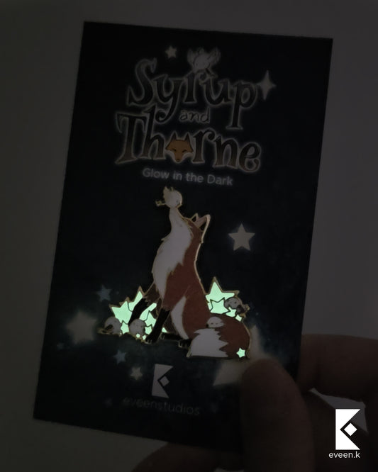 Starry Bird x Fox Enamel Pins