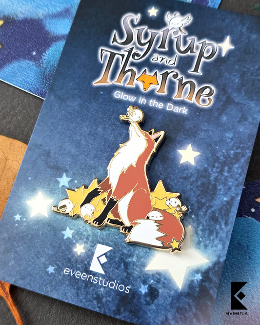 Starry Bird x Fox Enamel Pins
