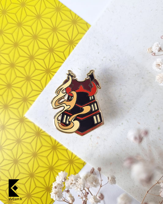 Thoma Genshin Emblem Pin