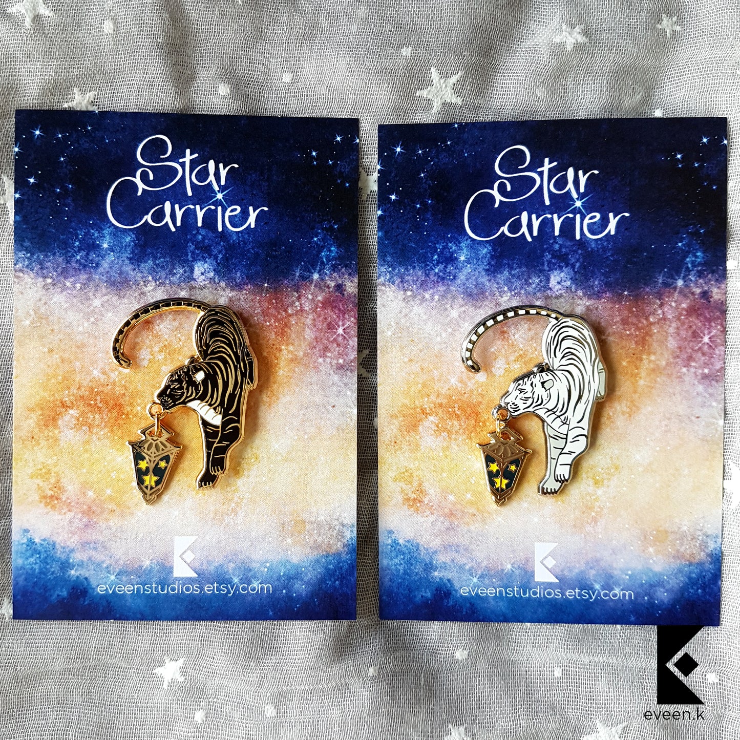 Tiger Star Carrier Enamel Pin