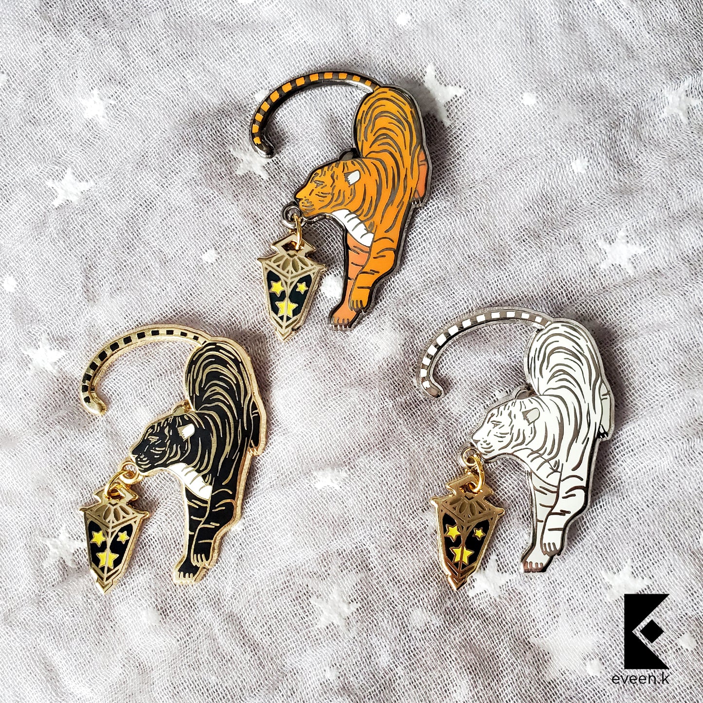 Tiger Star Carrier Enamel Pin