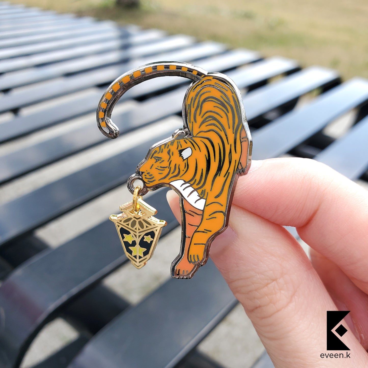 Tiger Star Carrier Enamel Pin