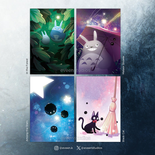 Cute Anime Movie Prints