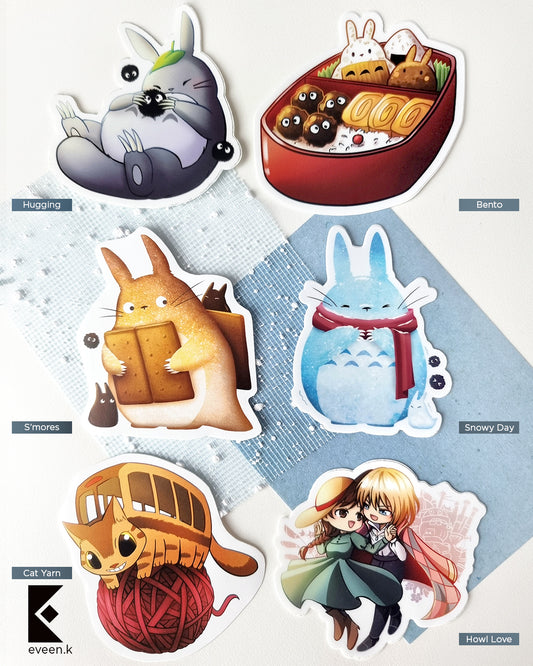 Classic Anime Movie Vinyl Stickers