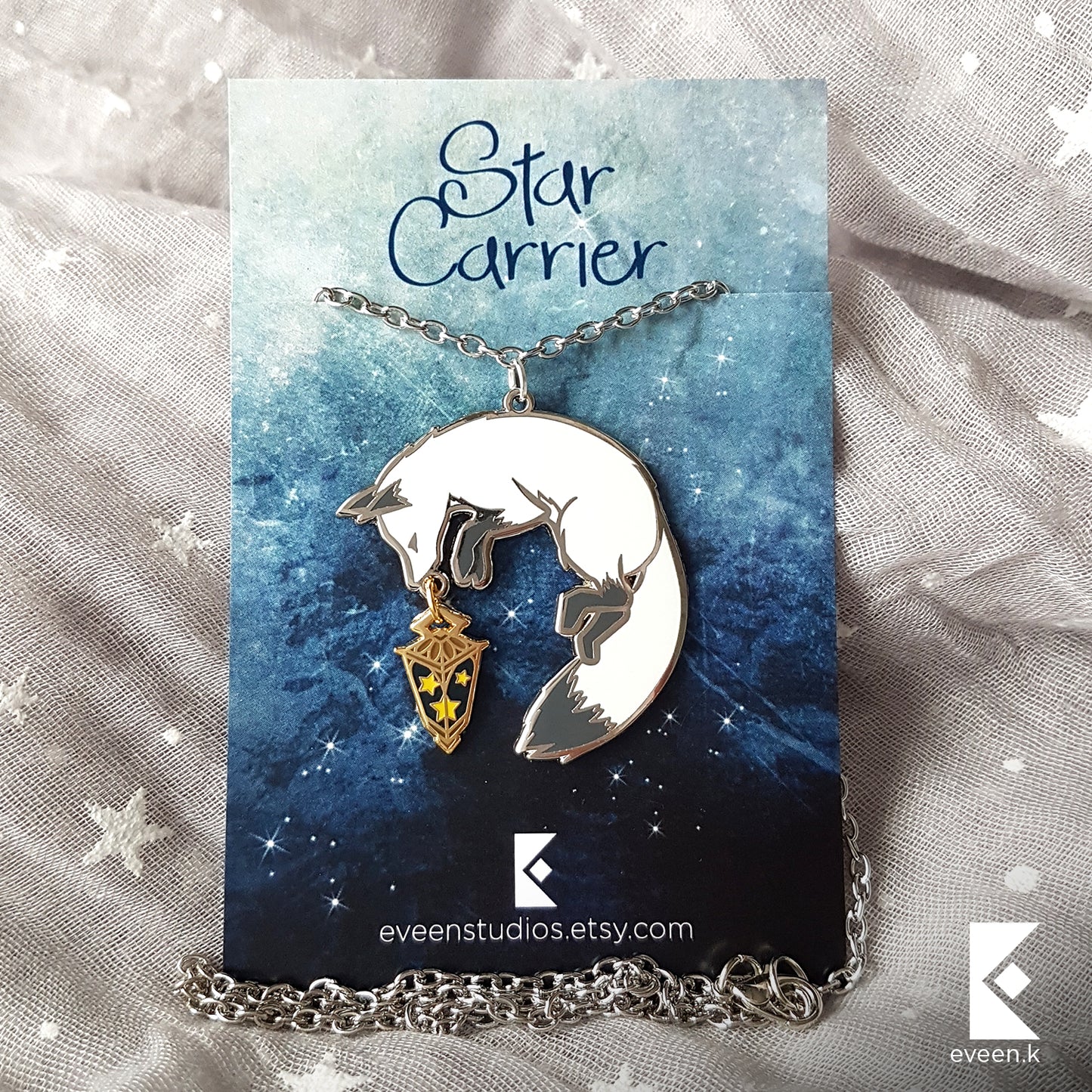 Silver Fox Star Carrier Necklace