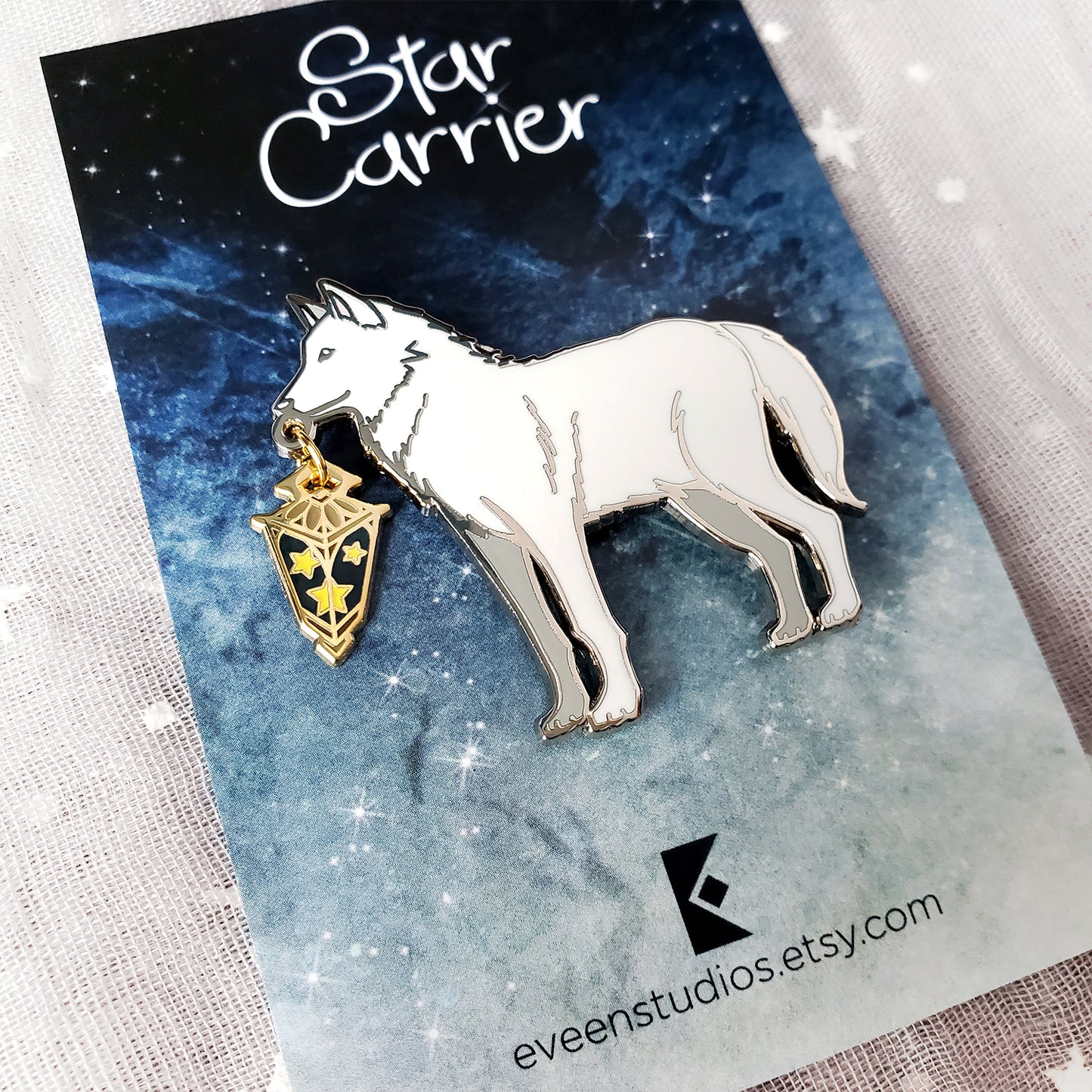 Wolf Star Carrier Enamel Pin
