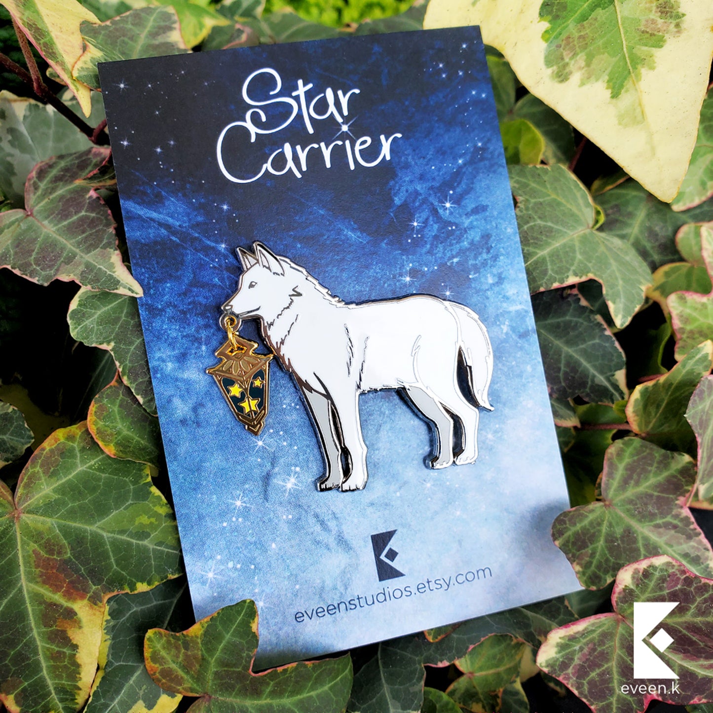 Wolf Star Carrier Enamel Pin