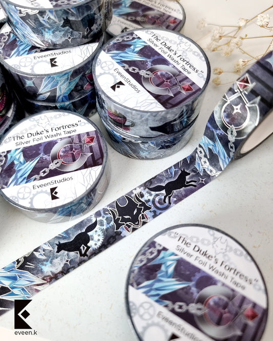 Wriothesley, The Duke's Fortress Silver Foil Washi Tape
