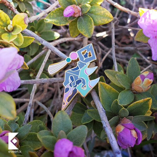 Xiao Genshin Emblem Pin